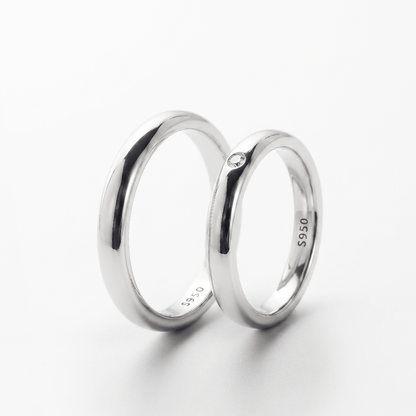 Anillos de Pareja de Plata Ley 950 #203
