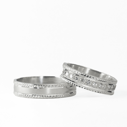 Anillos de Pareja de Plata Ley 950 #205