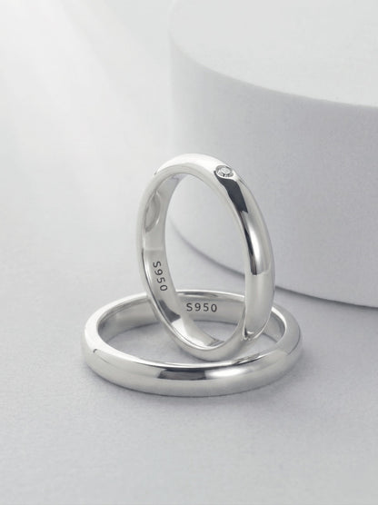 Anillos de Pareja de Plata Ley 950 #203