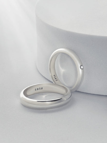 Anillos de Pareja de Plata Ley 950 #203