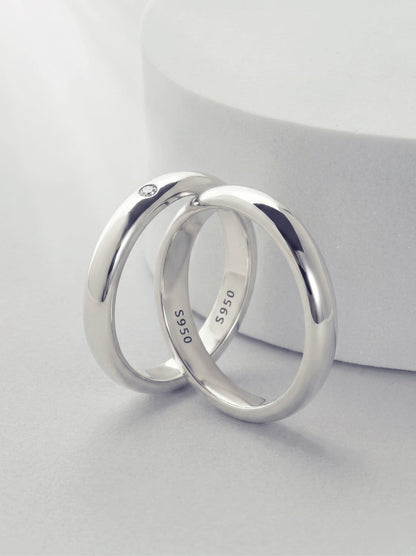 Anillos de Pareja de Plata Ley 950 #203